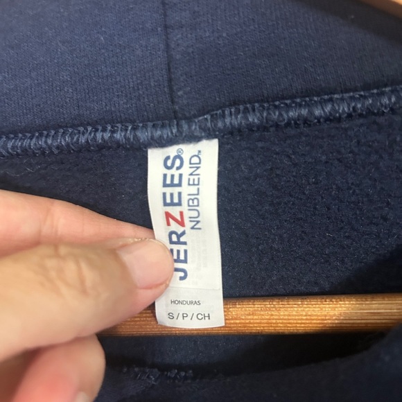 NYPD Running Club Jerzees Navy Hoodie size Small. Excellent condition - Picture 3 of 6